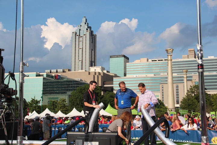 Atlanta skyline seen from the 2018 SEC Summerfest